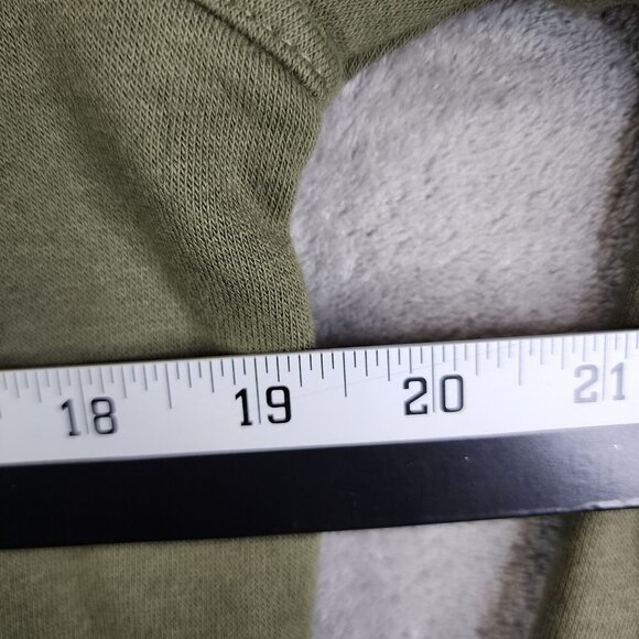 Mens All In Motion Olive Geen Pullover Fleece Hoodie Drawstring Long Sleeve S - Picture 4 of 6